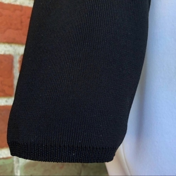 Elie Tahari Color Block Keyhole Black White Short Sleeve Dress 👗 - Picture 9 of 14